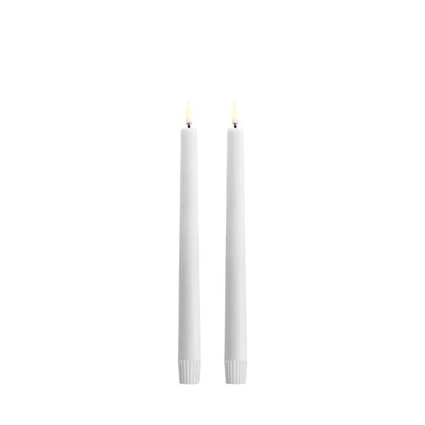 Uyuni Outdoor LED Kronelys – White, 2-pakning