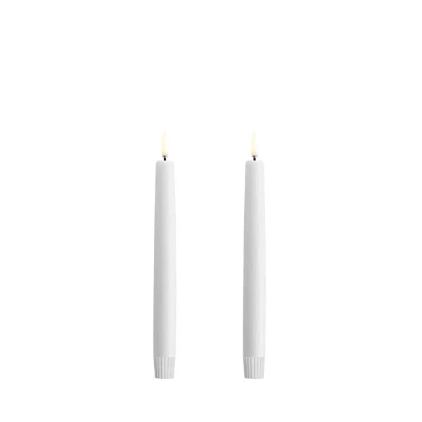 Uyuni LED Kronelys – Nordic White, 2-pakning