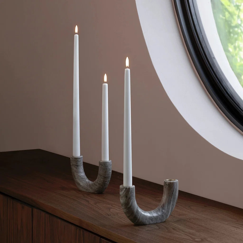 Uyuni LED Kronelys – Nordic White, 2-pakning