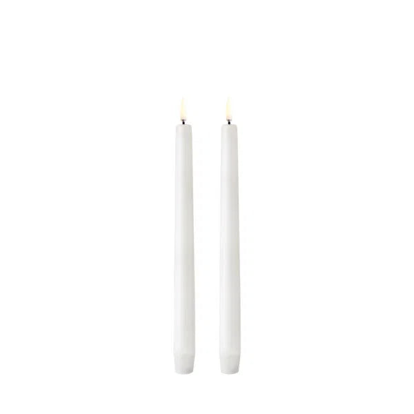 Uyuni LED Kronelys – Nordic White, 2-pakning