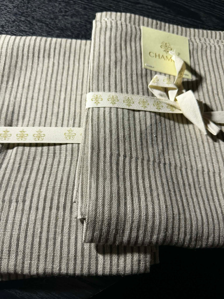 Linservietter – Grey stripes (2-pk) (Kopi)