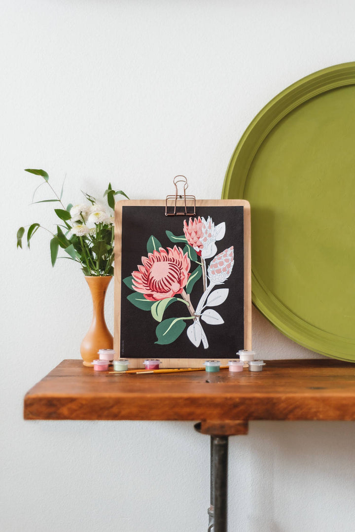 King Protea Blooms – Paint by Numbers