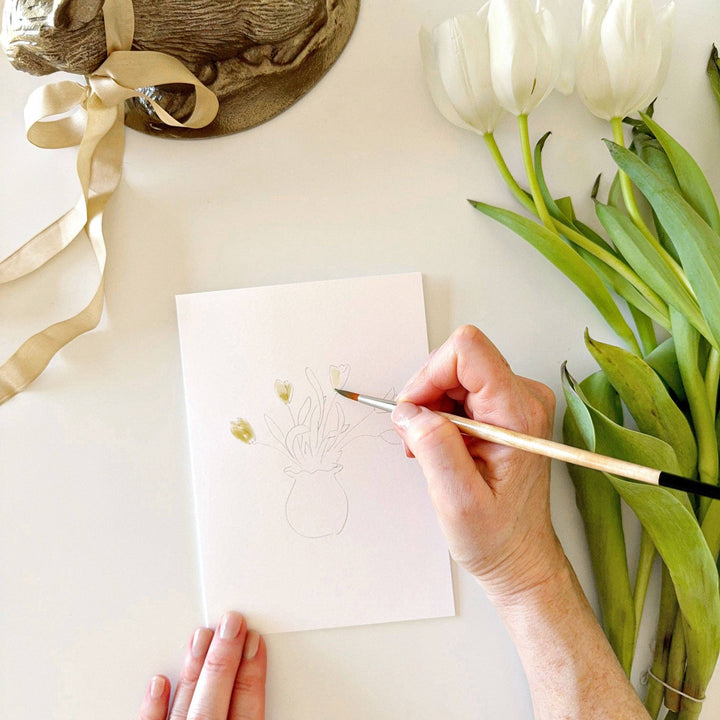 Mal dine egne påskekort – Akvarellkort (8 stk)