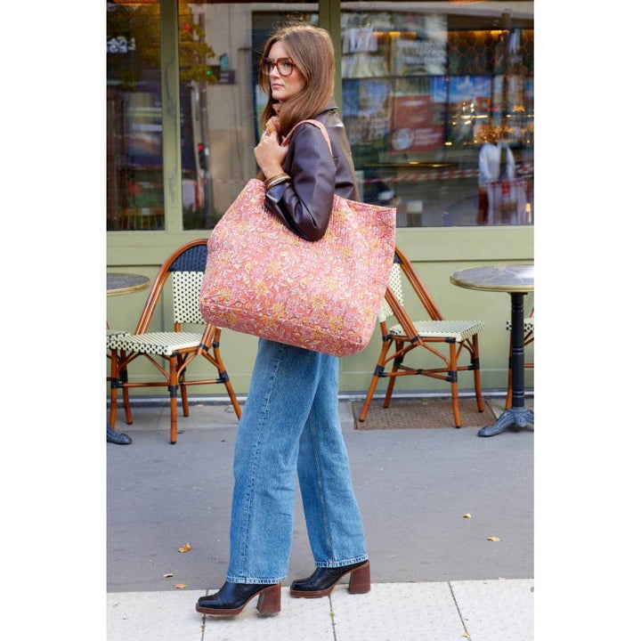 Håndlaget Shopper Bag - Meera Auburn