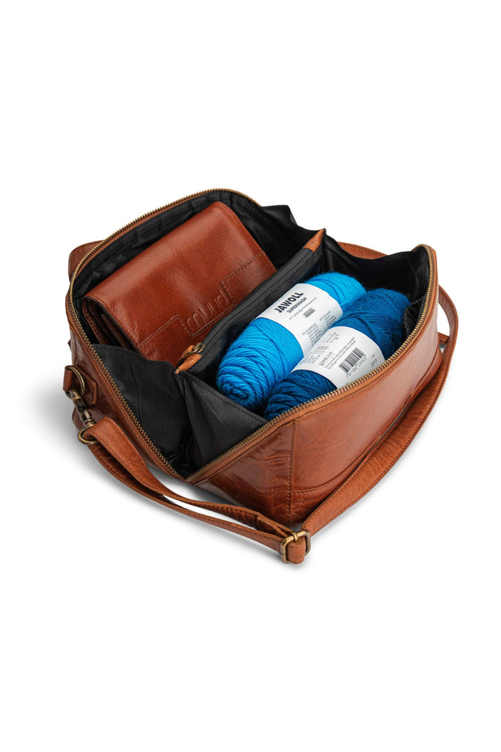 Cleo – eksklusiv crossbody-veske i ekte skinn