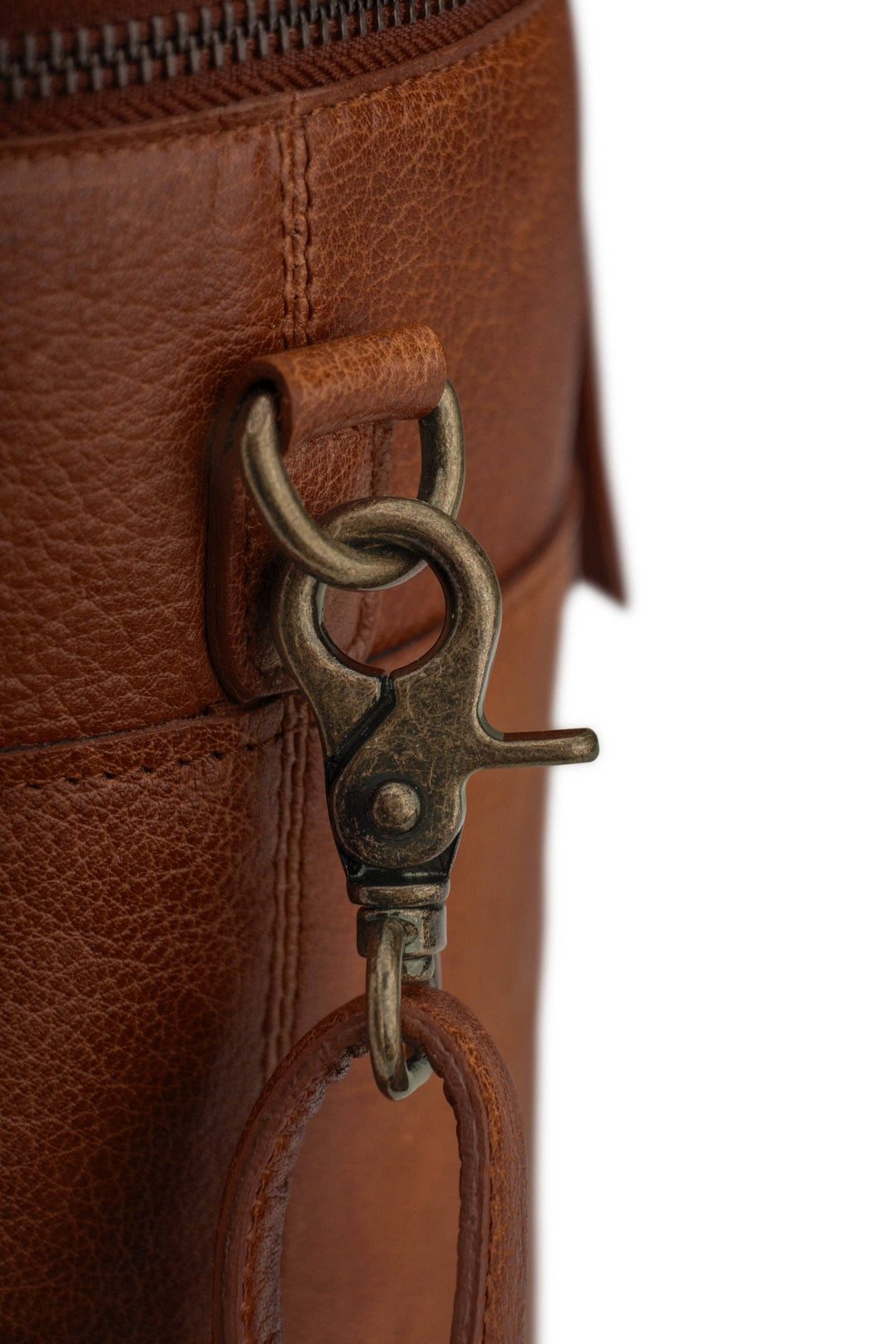 Håndlaget prosjektveske i skinn – Saturn