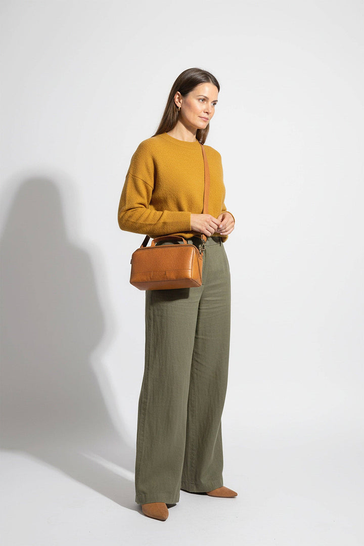 Cleo – eksklusiv crossbody-veske i ekte skinn