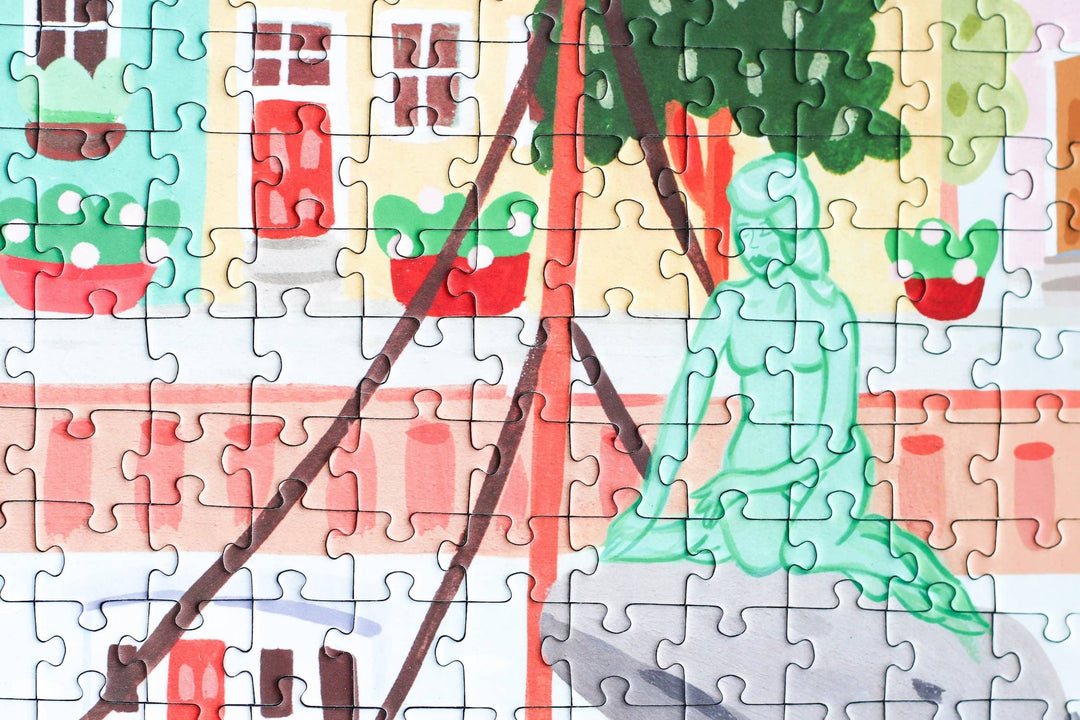 København Puslespill 1000 brikker – Illustrert av Serena White