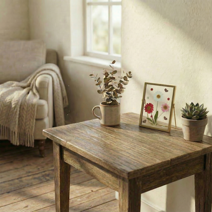 Blomsterkunst i ramme