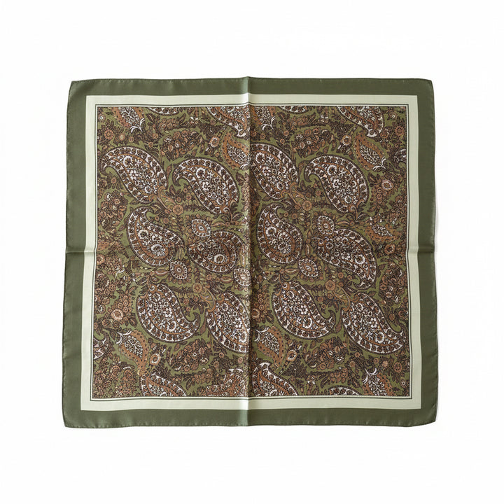 Skjerf - Olive green 70*70 cm