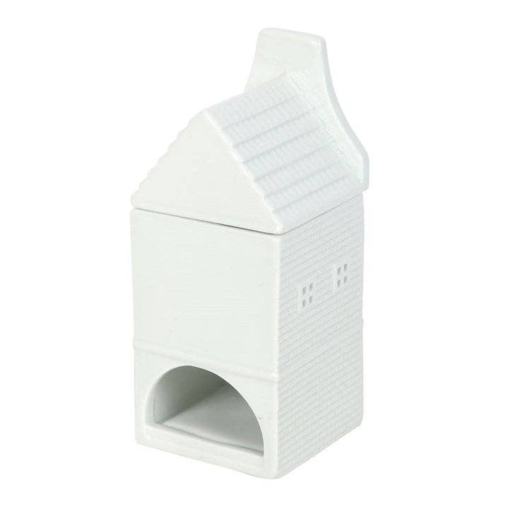 Hvitt hus – duftlampe for duftvoks og duftolje
