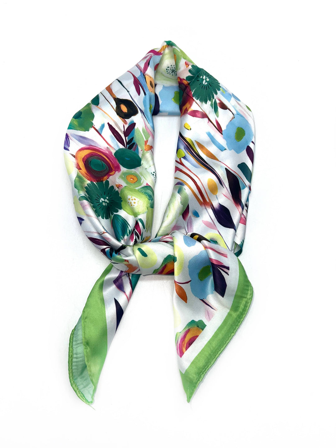 Skjerf - Colourpop green - 70*70 cm