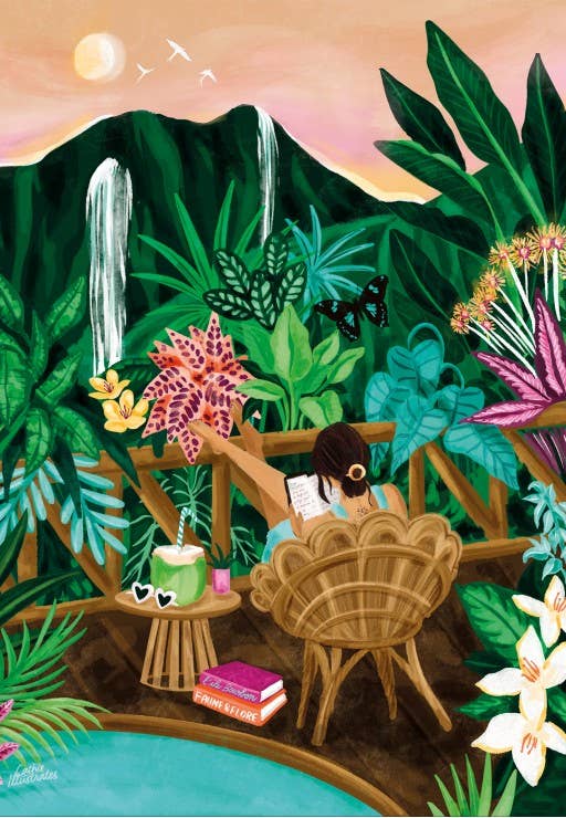 Tropical Interlude Puslespill 1000 briller - Ilustrert av Cathie Illustrates