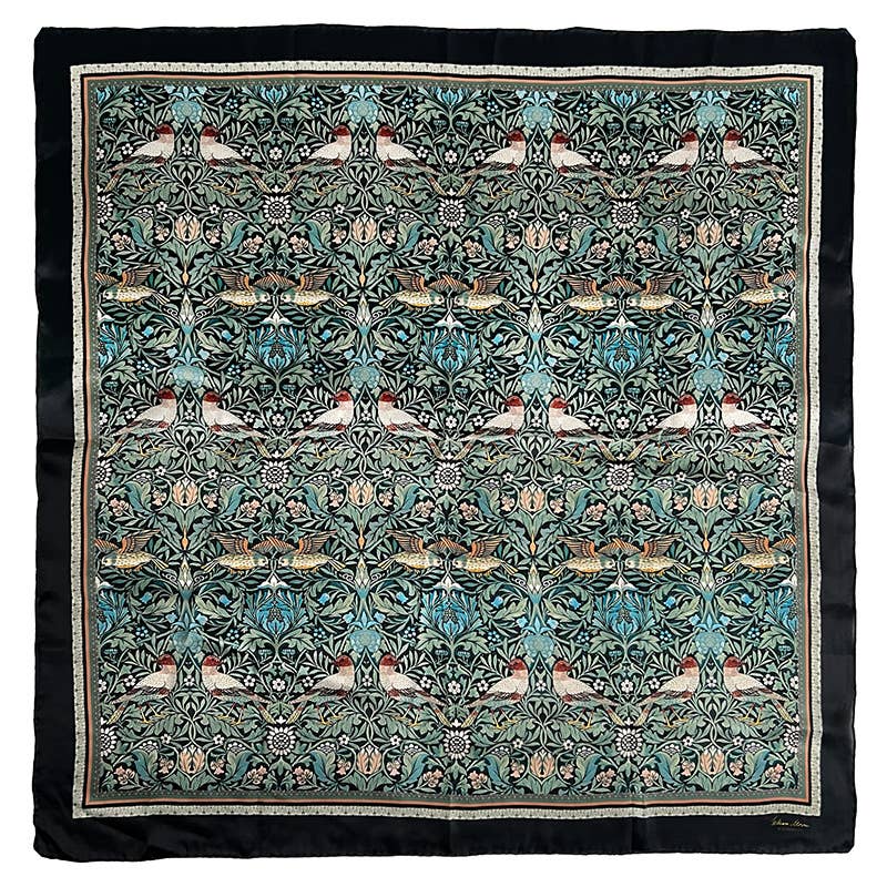 Silkeskjerf - Morris Bird - 90 x 90 cm