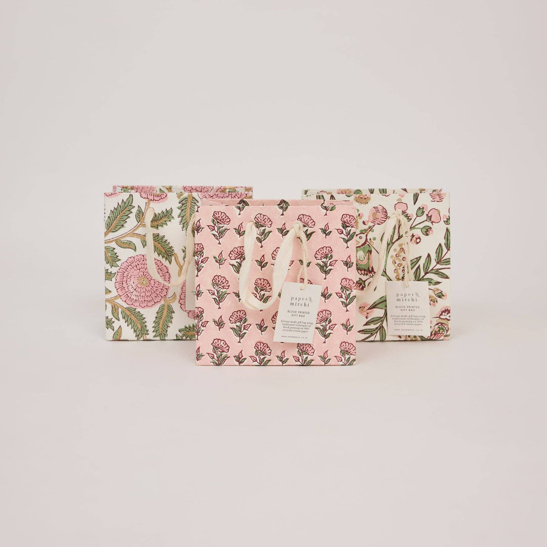 Håndtrykte gaveposer – Blush Refresh (Small)