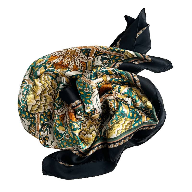 Silkesjal William Morris – Windrush Green | 90 × 90 cm