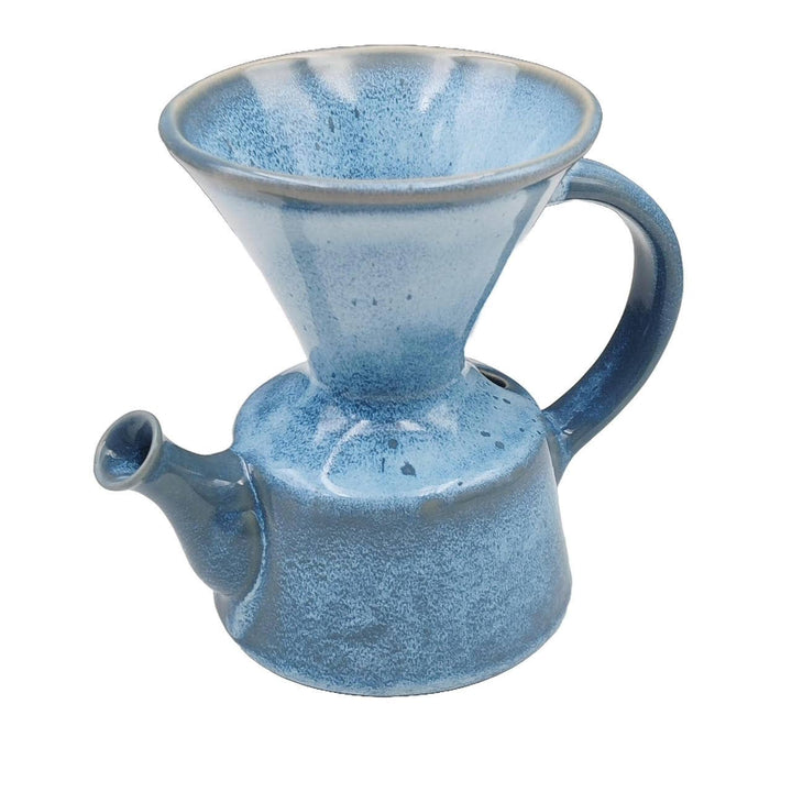 Kaffekanne blå kjeramikk