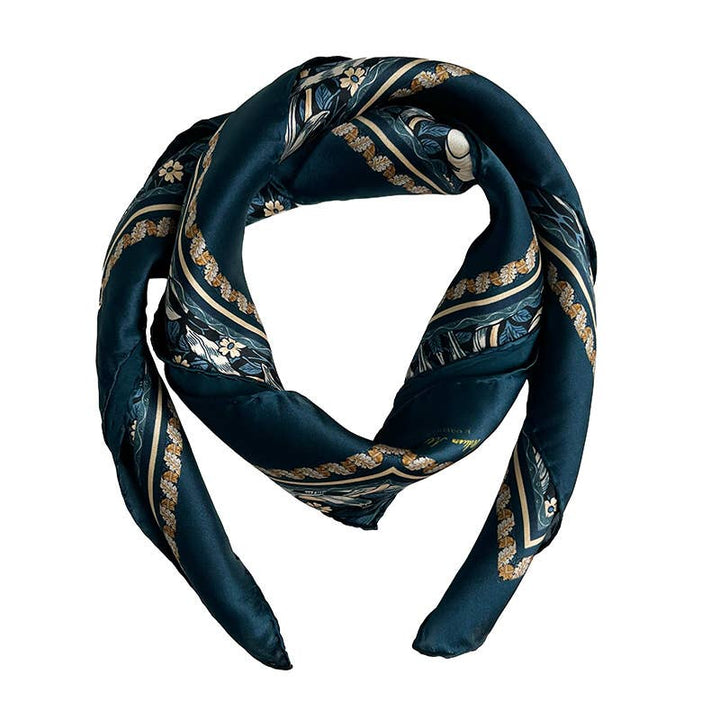 Silkeskjerf - Morris Pimpernell Blue - 90 x 90 cm