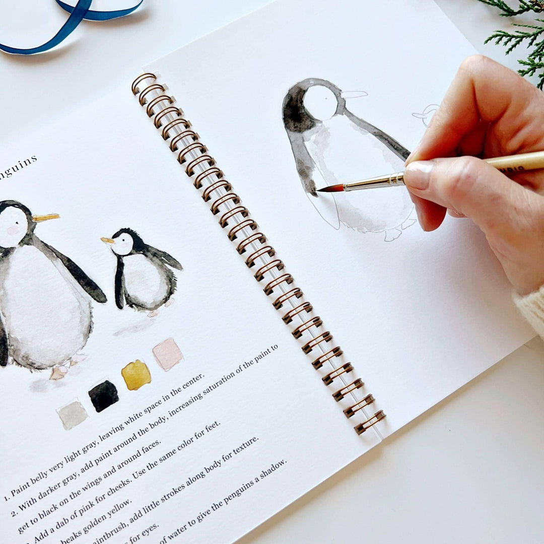 Vinter - Akvarellmalingsbok