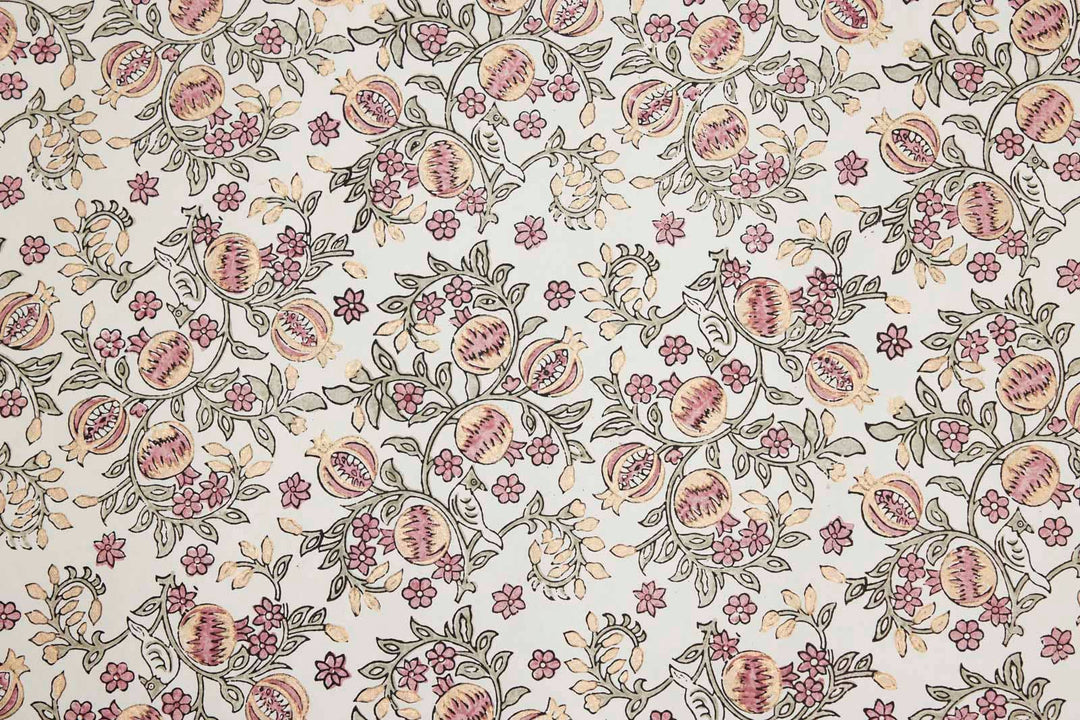 Håndtrykket gavepapir – Pomegranate Pink Earth