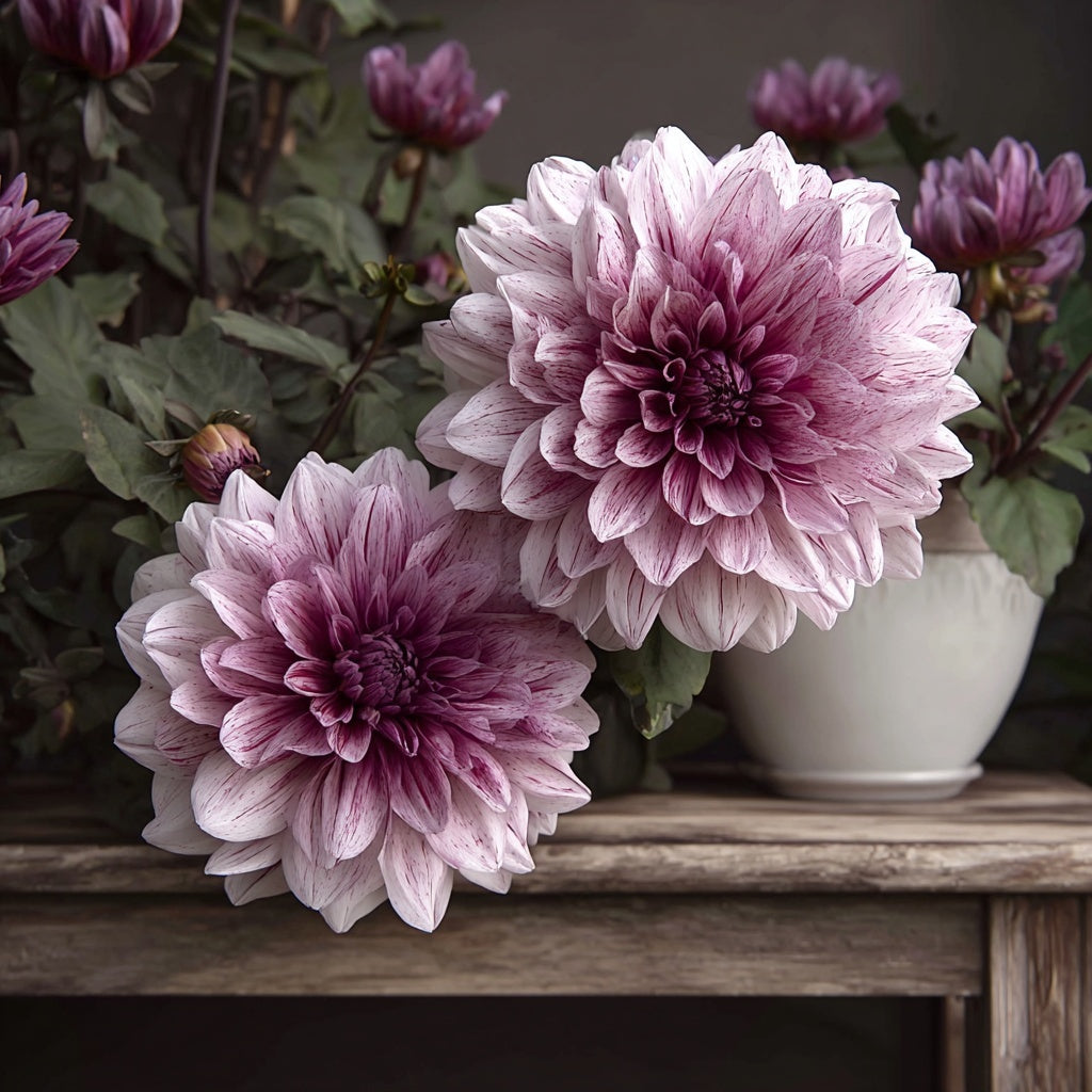 Dahlia ‘Crème de Cassis’