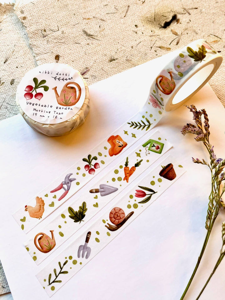 Washi tape - Vegetable garden