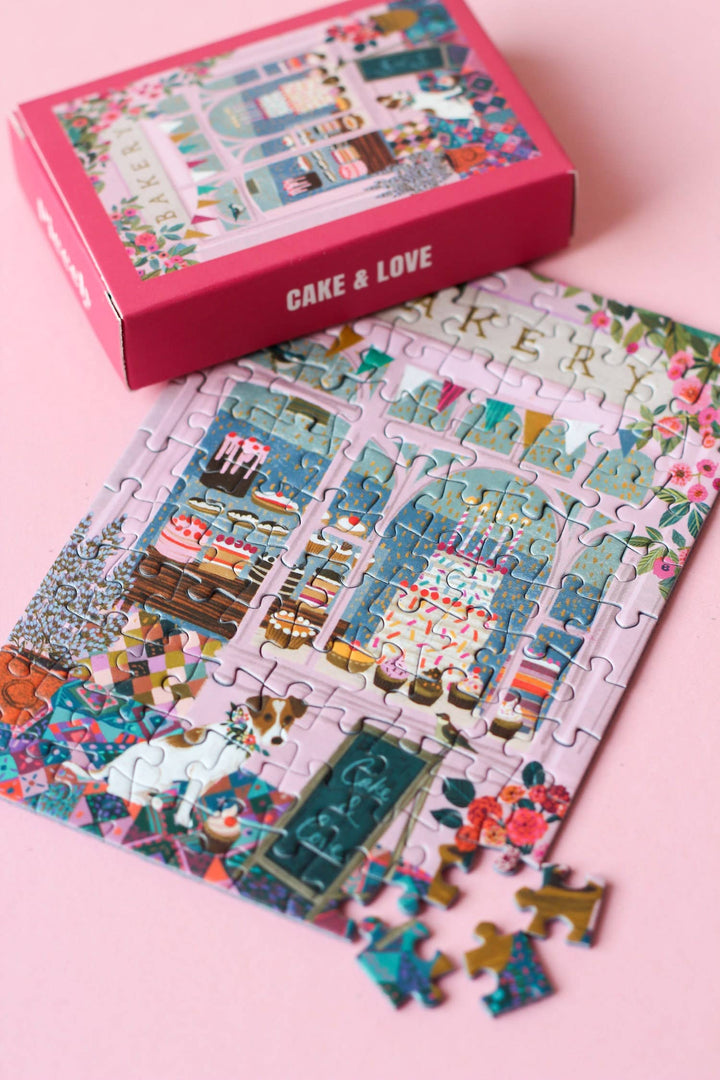 Cake & Love Minipuslespill – Illustrert av Victoria Ball (99 brikker)