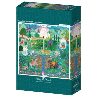 Palace Garden Puslespill 1000 brikker - Illustrert av Sonia Cavallini