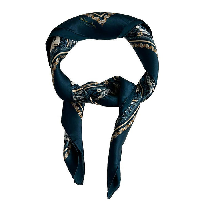 Silkeskjerf - Morris Pimpernell Blue - 90 x 90 cm