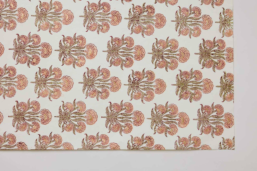 Håndtrykket gavepapir – Aurora Terracotta