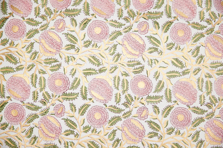 Håndtrykket gavepapir – Marigold Glitz Blush