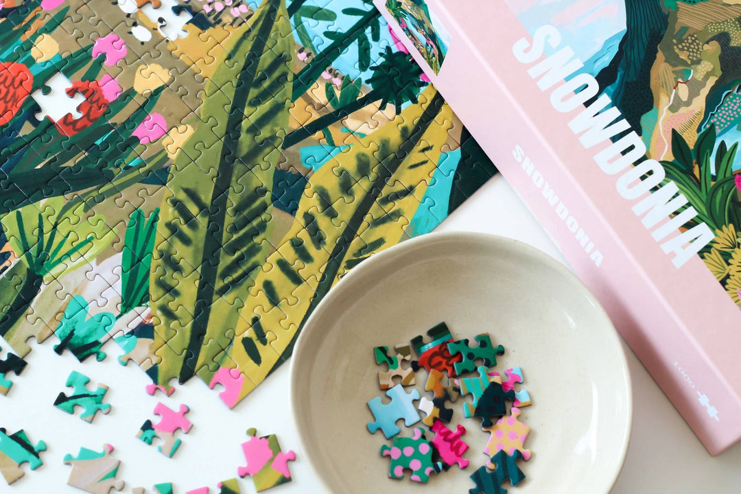 Snowdonia puzzle Puslespill 1000 brikker – Illustrert av Rhi James