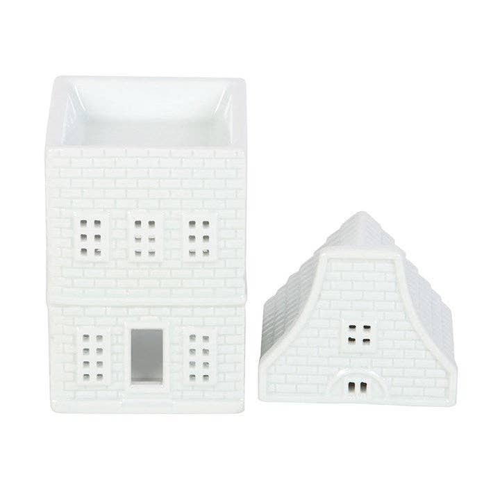 Hvitt hus – duftlampe for duftvoks og duftolje