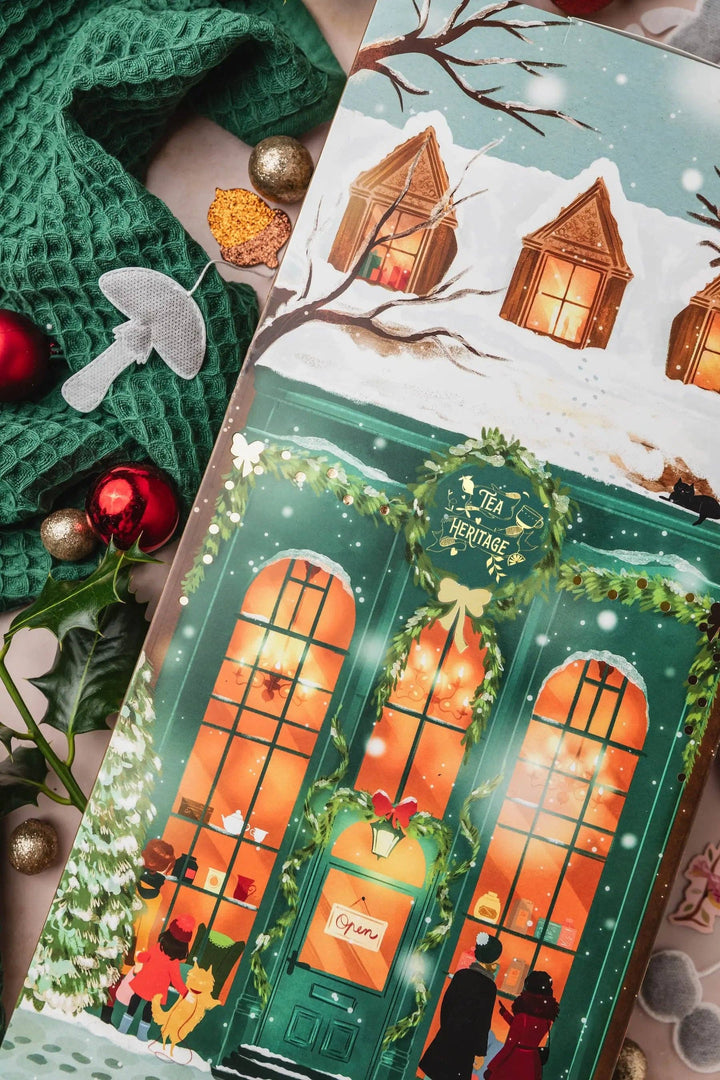 Økologisk te-adventskalender – My Little Chalet | 24 håndsydde teposer