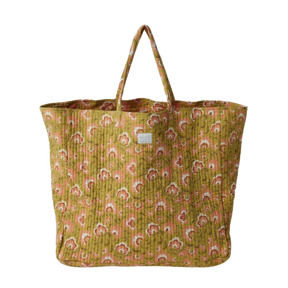Håndlaget Shopper Bag - Ganesh Olive