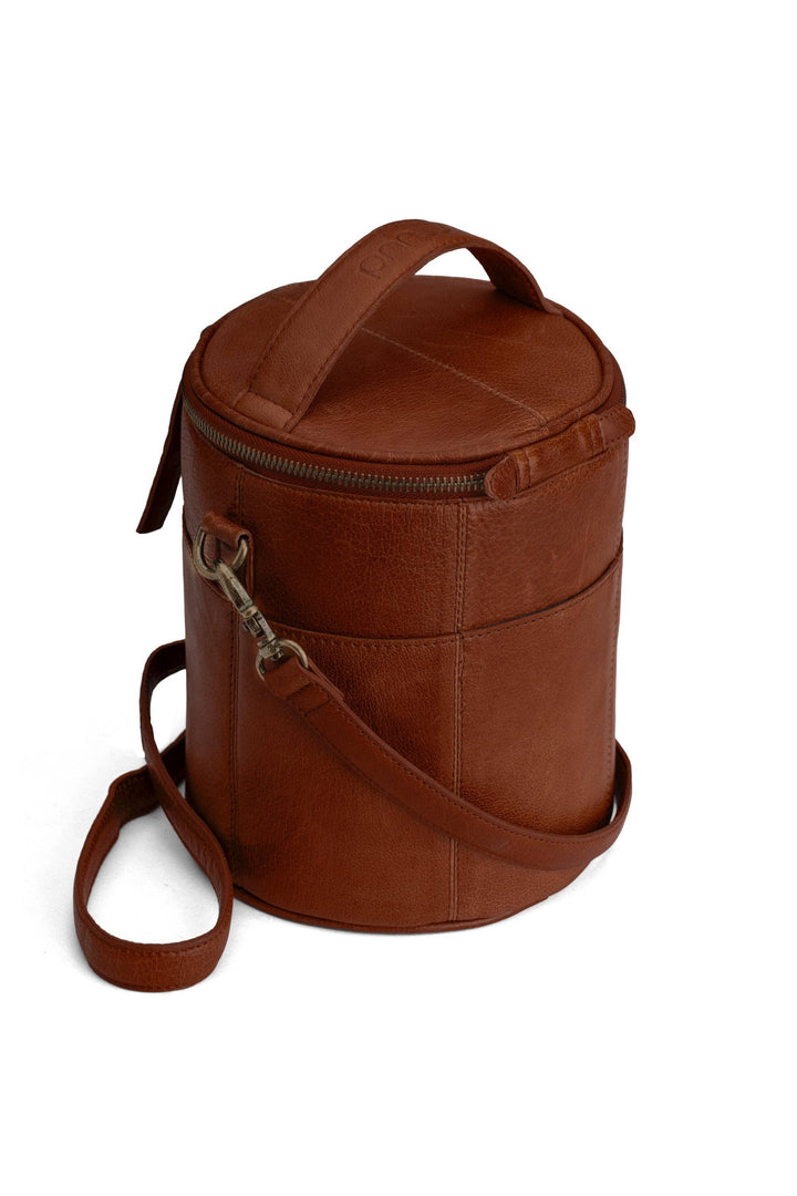 Håndlaget prosjektveske i skinn – Saturn