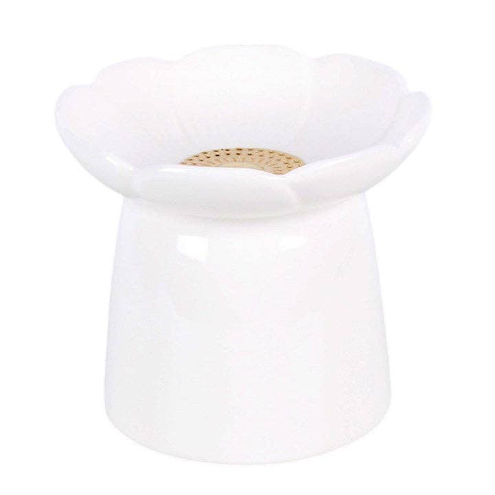 Hvit peon – duftlampe for duftvoks og duftolje