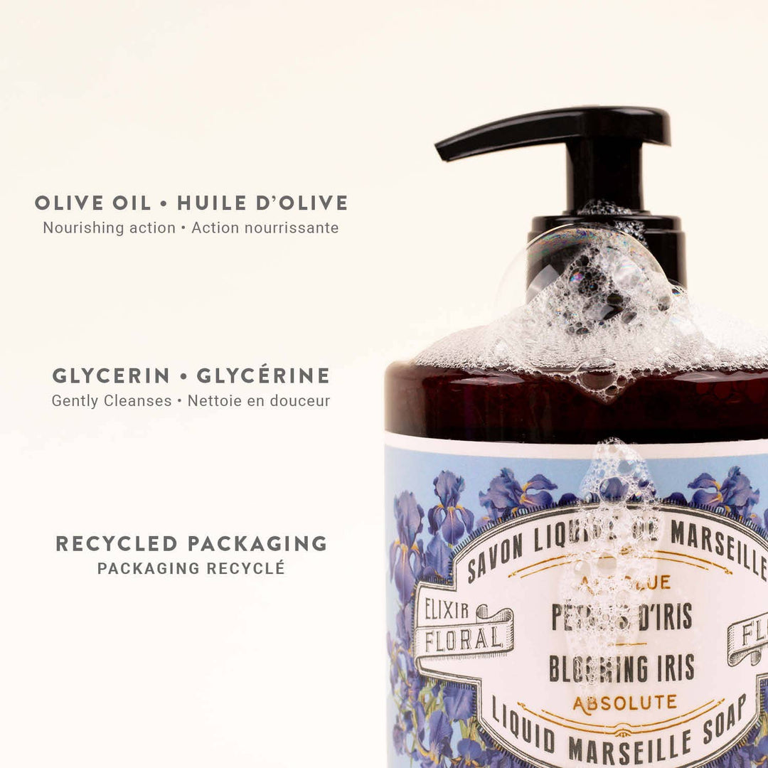 Liquid Marseille Soap 500 ml | Iris Petals