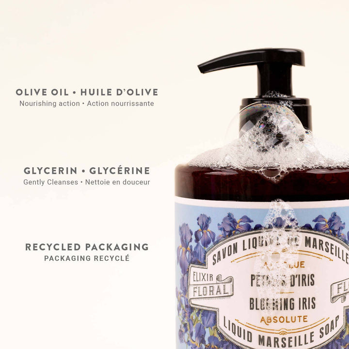 Liquid Marseille Soap 500 ml | Iris Petals