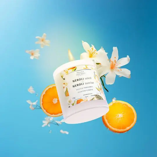 Duftlys Néroli Soleil 275 g – Håndlaget i Provence