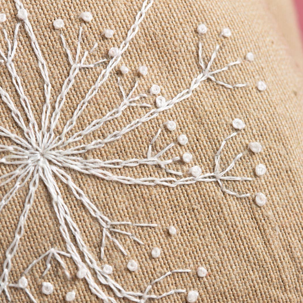 Broderisett: Lavendelposer med hagedesign