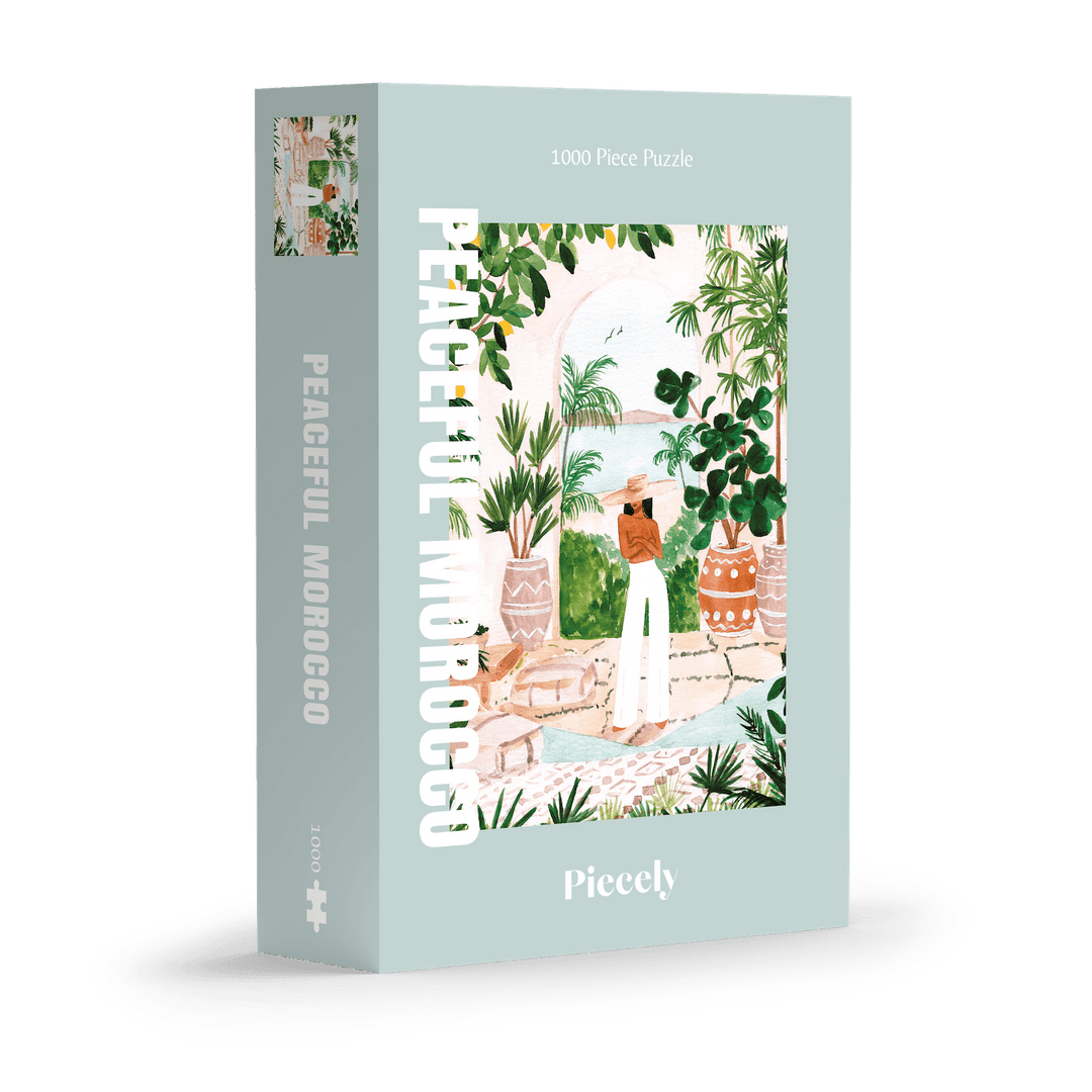 Peaceful Morocco Puslespill 1000 brikker – Illustrert av Sabina Fenn