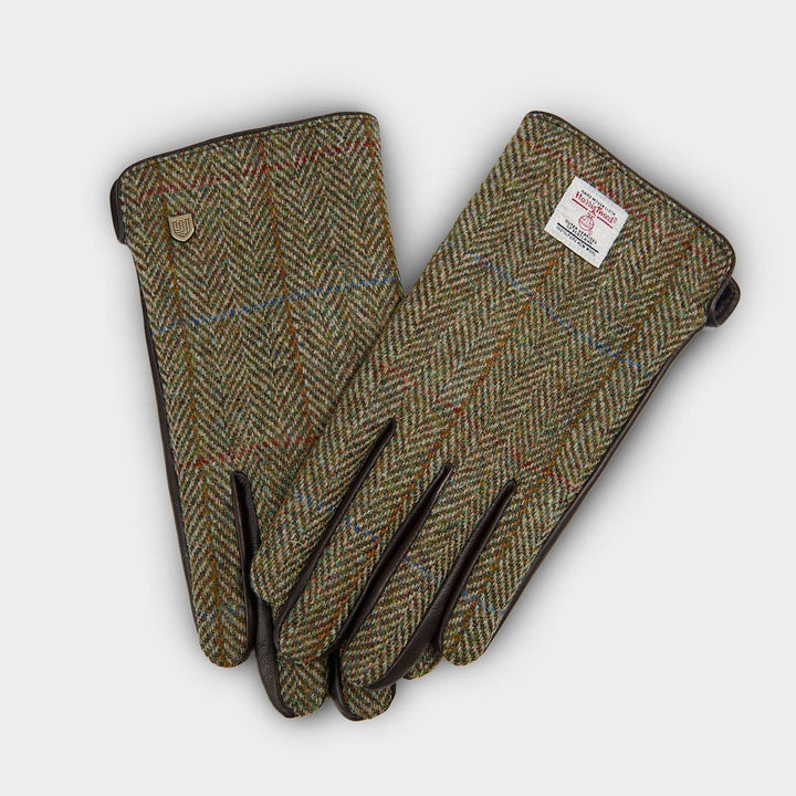 Herrehansker med Harris Tweed® og berøringsfunksjon