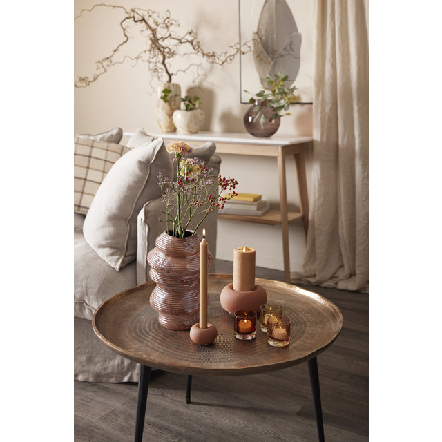 Vase i glass – hazel brown