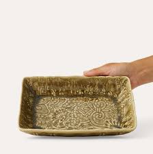 Sthål Liten gratengform Sand – 23 × 15 cm