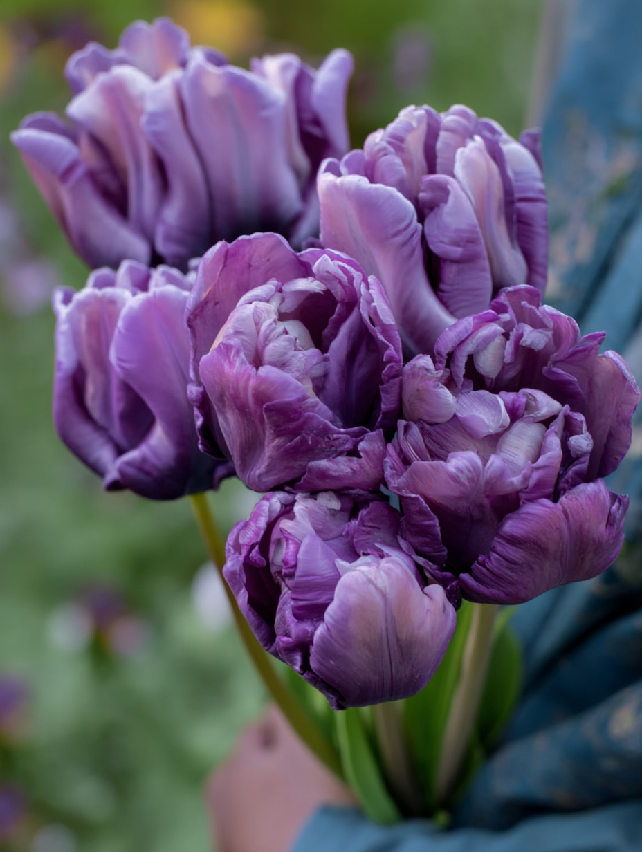 Forhåndsbestilling Tulipan ‘Blue Parrot’  – 5 blomsterløk