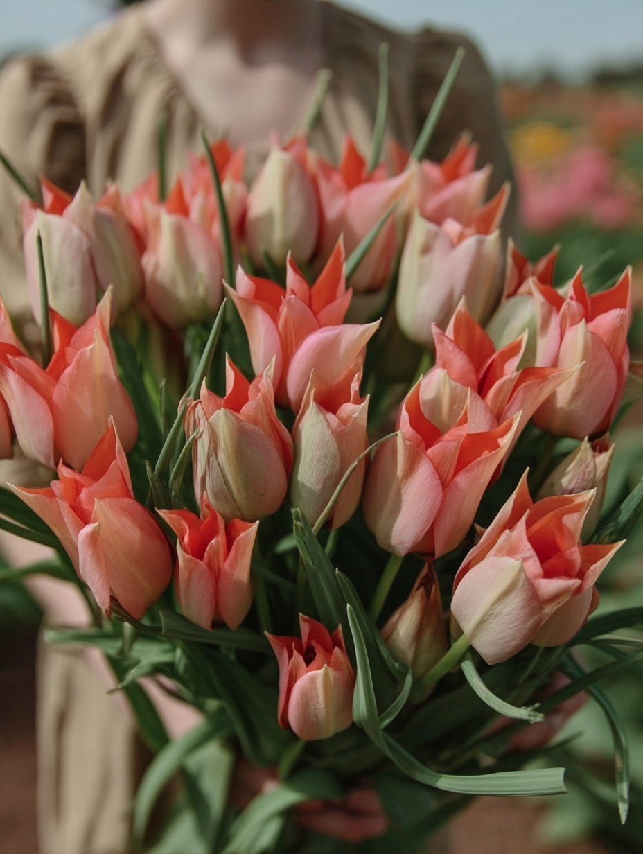 Forhåndsbestilling Tulipan ‘Salmon Gem’ – 5 blomsterløk