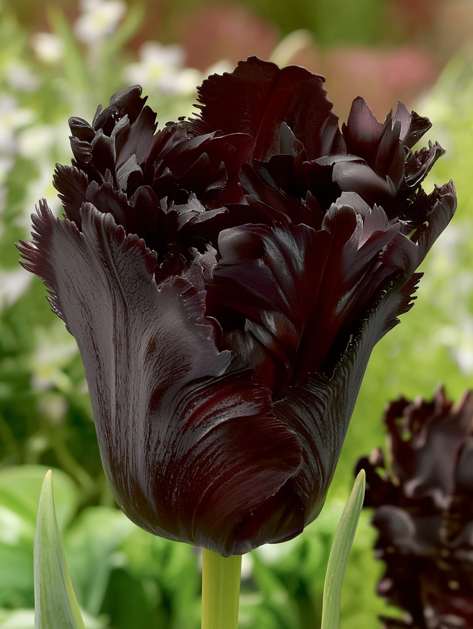 Forhåndsbestilling Tulipan  ‘Black Parrot’  – 5 blomsterløk