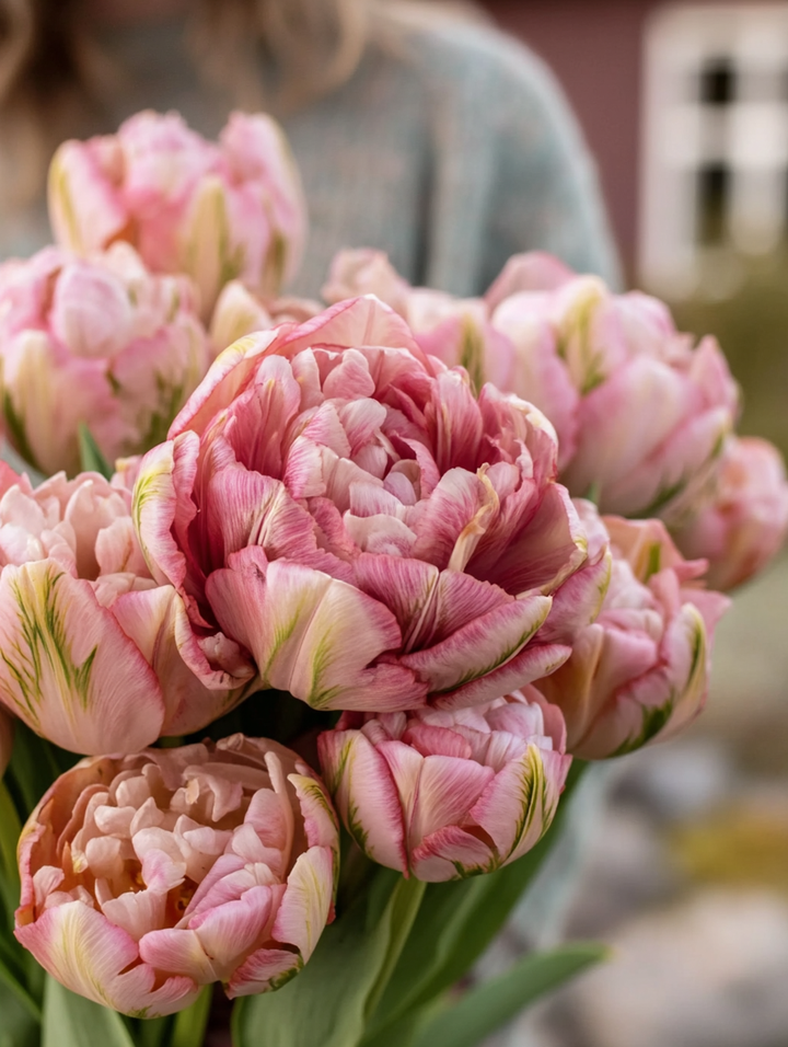 Forhåndsbestilling Tulipan ‘Peach Blossom’  – 5 blomsterløk