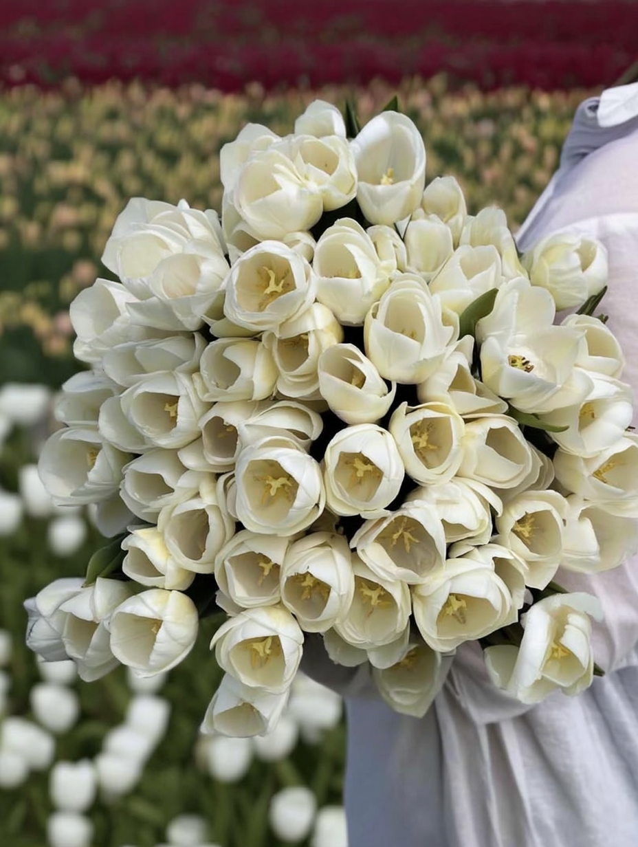 Forhåndsbestilling Tulipan ‘Royal Virgin’ – 5 blomsterløk